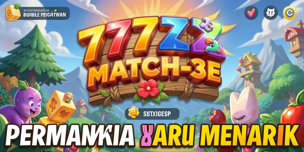 Gameplay 777ZX yang menarik dalam format Match-3.