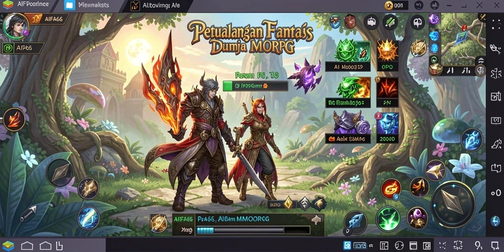 Gameplay AIFA66 yang memukau dalam dunia MMORPG.