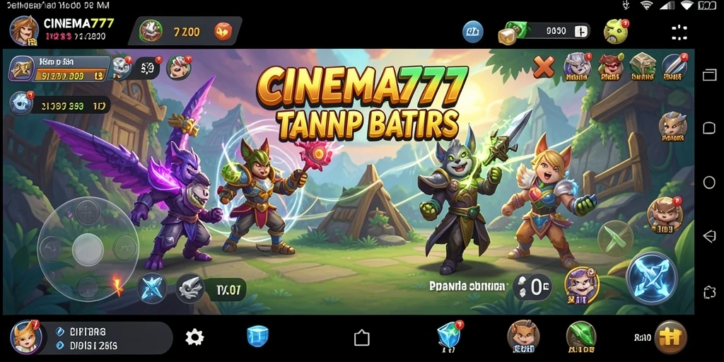 Tangkapan layar gameplay CINEMA777 yang menunjukkan eksplorasi dunia Open World.