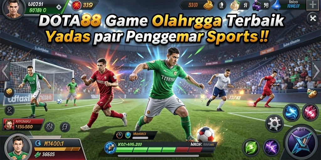 Screenshot gameplay DOTA88 dengan aksi olahraga yang mendebarkan.