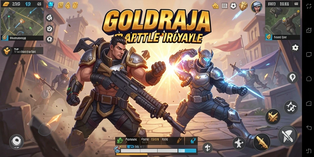 Gameplay seru dalam <strong>GOLDRAJA</strong> dengan pertempuran yang mendebarkan.