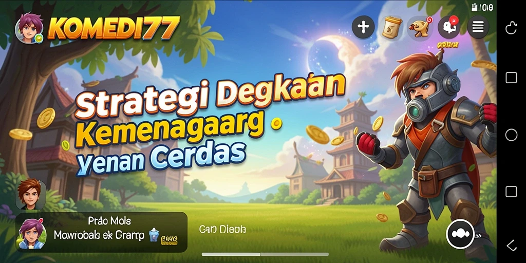 Screenshot KOMEDI77 menampilkan aksi strategis yang seru.