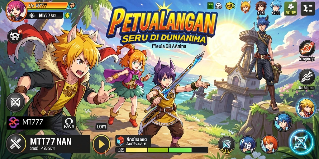 Tampilan gameplay MT777 yang menakjubkan dan penuh warna.