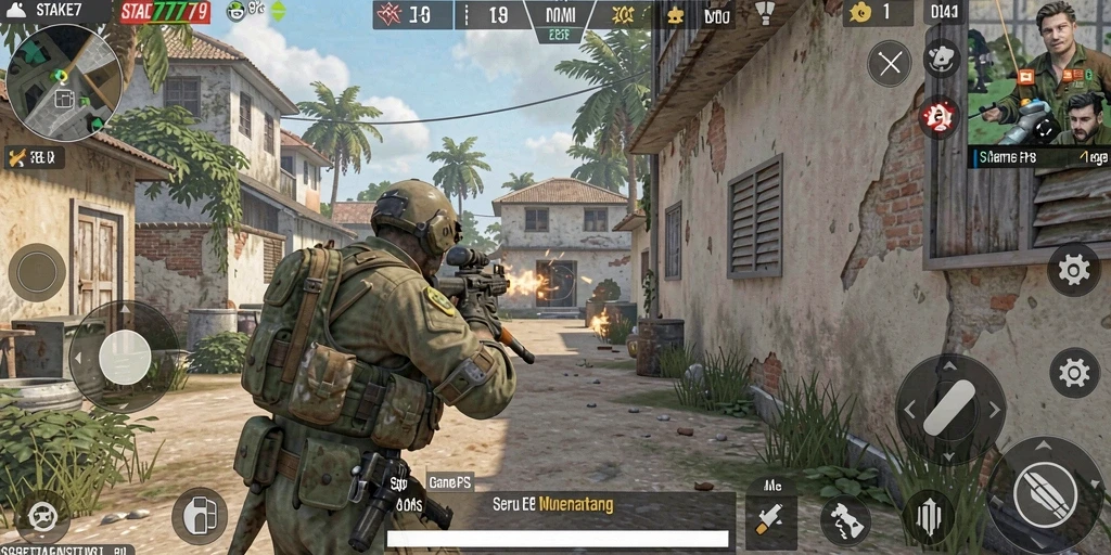 Gameplay menegangkan di STAKE779 dengan aksi tembak-menembak.