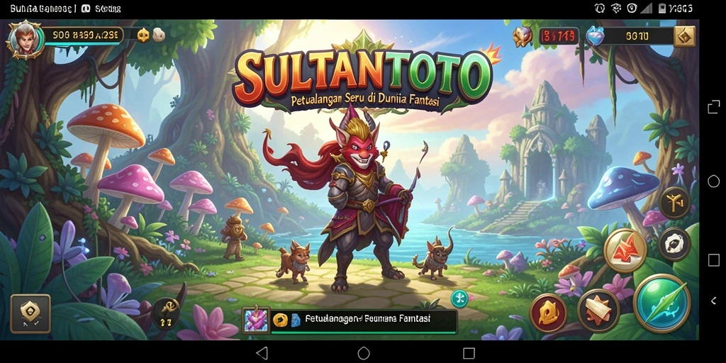Tangkapan layar utama SULTANTOTO menampilkan gameplay yang seru dan penuh petualangan.
