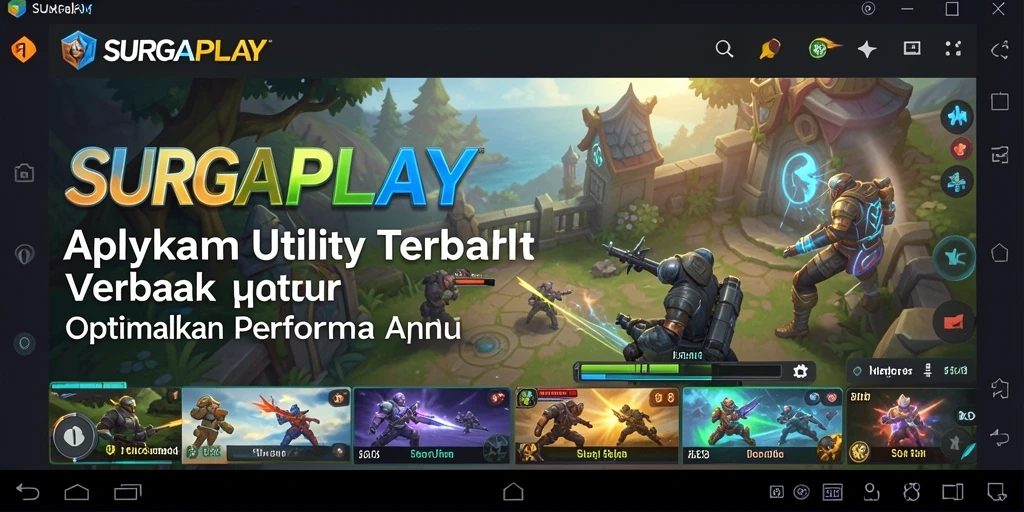 Tampilan antarmuka SURGAPLAY yang intuitif dan menarik.