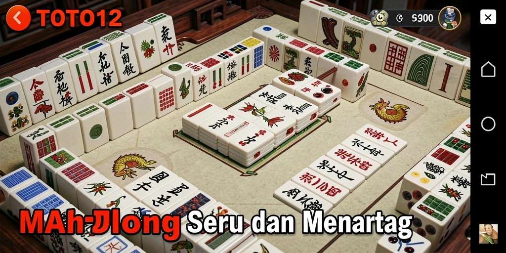 TOTO12 menawarkan gameplay Mahjong yang menarik dan penuh warna.