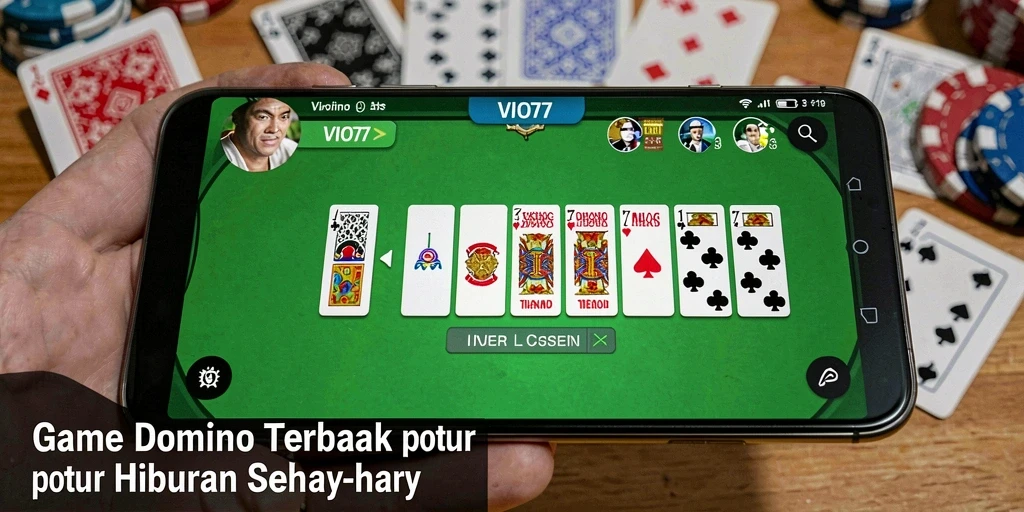 Tampilan gameplay seru permainan Domino di VIO77.